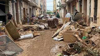 Destrozos de la dana en Carcaixent (Valencia)