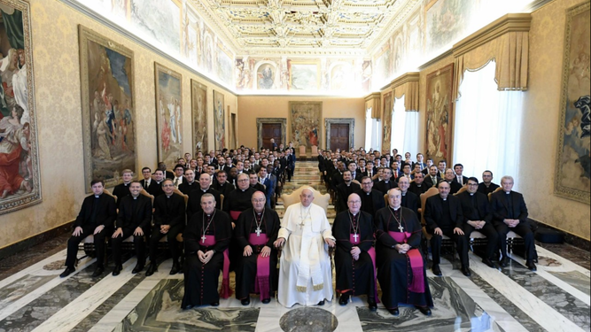 El Papa, con obispos de la Provincia Eclesiástica de Toledo