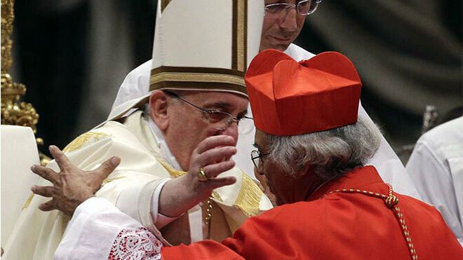 Papa Francisco y Leopoldo Brenes
