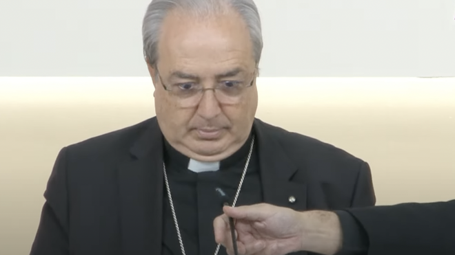 César Garcia Magán, hoy, en la rueda de prensa