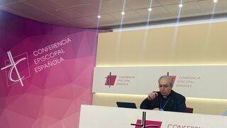García Magán, en la rueda de prensa final de la Plenaria