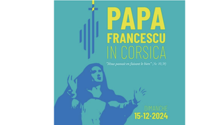 Logo y lema del viaje del Papa a Córcega