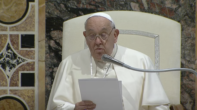 Francisco, durante su intervención