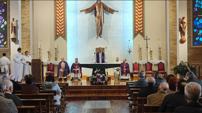 Misa en el Seminario de Pamplona