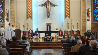 Misa en el Seminario de Pamplona