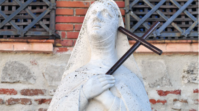 Escultura de sor Juana de la Cruz