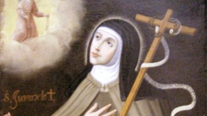 Imagen de la nueva beata, en una pintura de autor desconocido