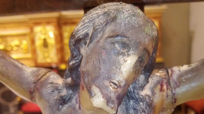 De un incendio a la DANA: el periplo vivido por una talla de Jesucristo en Albal