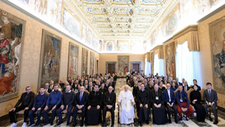 El Papa, con parlamentarios franceses