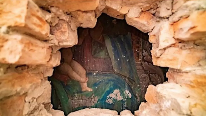 La 'Virgen Reencontrada' se recuperó casi intacta, tras pasar siglos cubierta