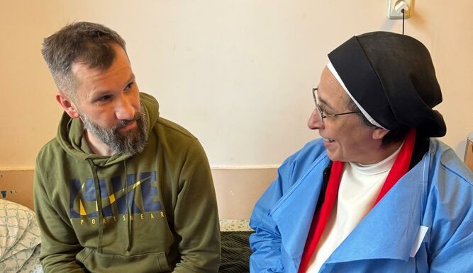 Sor Lucía Caram, en Ucrania