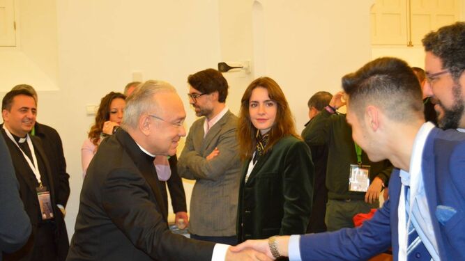 Peña Parra, en su encuentro con los periodistas