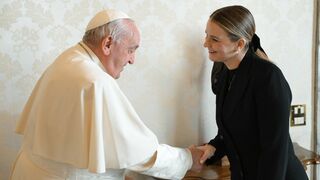 Francisco y Marga Prohens, presidenta de la comunidad balear