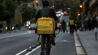 Rider de Glovo, en Barcelona
