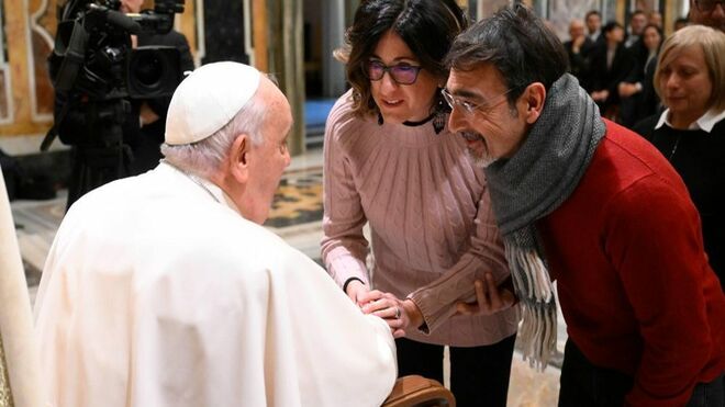 El Papa, con profesores del Instituto siciliano
