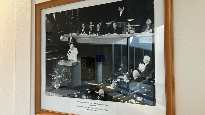 Juan Pablo II en el Consejo de Europa