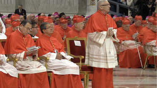 Carlos Castillo, durante la celebración del consistorio