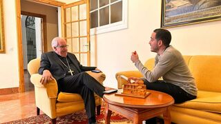 Saiz Meneses, con Xavier Pete