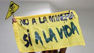 "No a la minería y Sí a la vida"