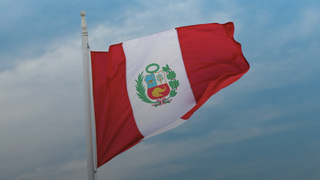 La bandera de Perú
