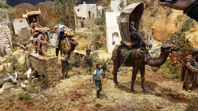 El belén solidario del Ayuntamiento de Valencia
