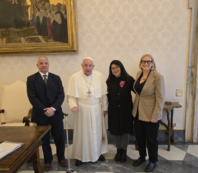 Papa, con Salinas, Ugaz y Allen