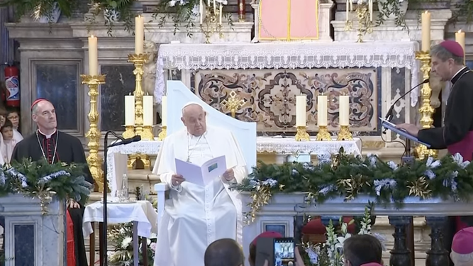 El presidente de los obispos franceses, con el Papa