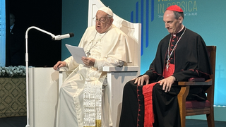 Papa y cardenal Bustillo