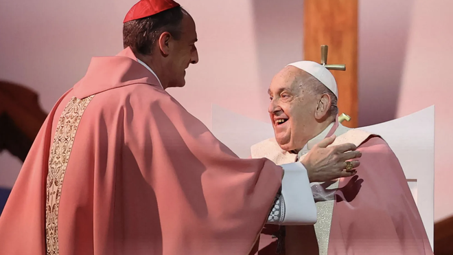 El Papa y el cardenal Bustillo