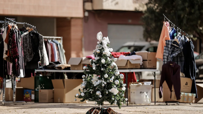 Árbol de Navidad en Paiporta