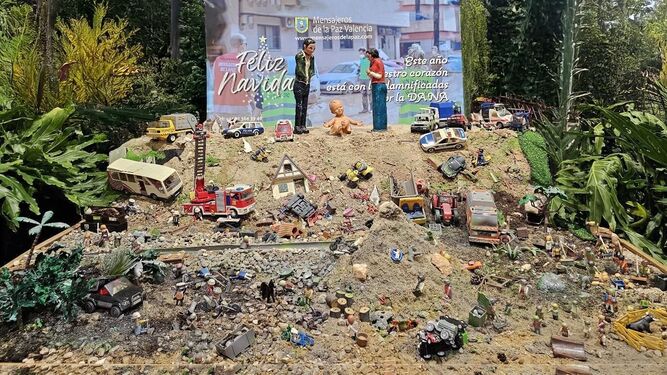 El Belén de San Antón, en homenaje a las víctimas de la DANA