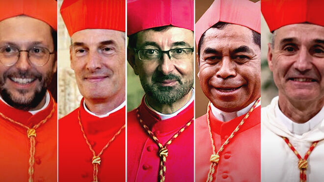 De izquierda da derecha, Marengo, Bustillo, Cobo, Da Silba y Vesco