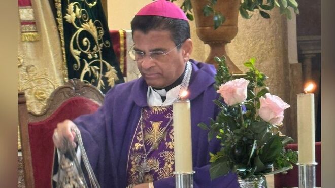 Rolando Álvarez en la parroquia de Puebla de Los Infantes
