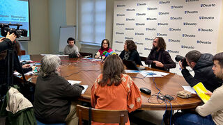 Iratxe Aristegi, María Sivestre y Braulio Gómez