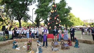 Bendición del pesebre en Buenos Aires