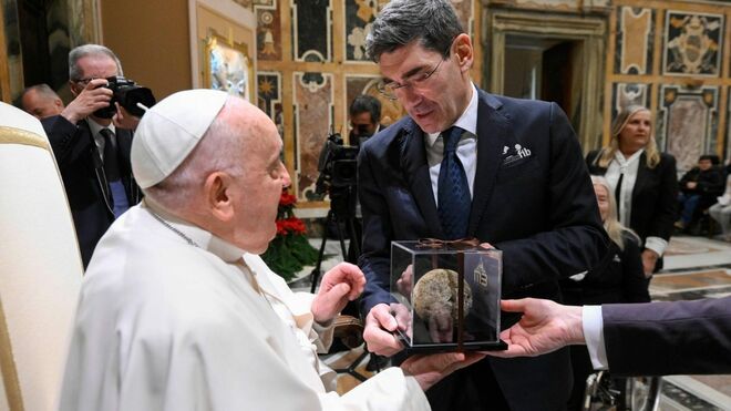 El Papa, con los responsables de la Federación de Bocha