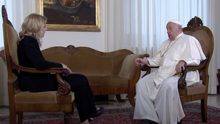 Un momento de la entrevista con el canal argentino