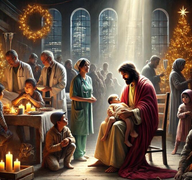 Jesús, en Navidad, según la IA