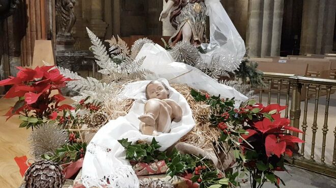 Nacimiento en la catedral de Santiago de Compostela