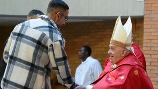 Francisco, con los presos de Rebibbia