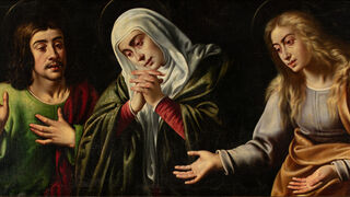 María, entre san Juan y María Magdalena, de Diriksen