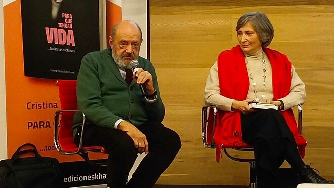 Cristina Inogés, junto a Miguel García-Baró