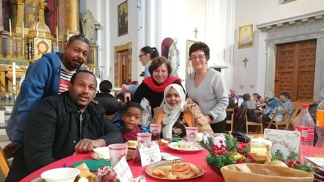 Cena solidaria en Sant'Egidio