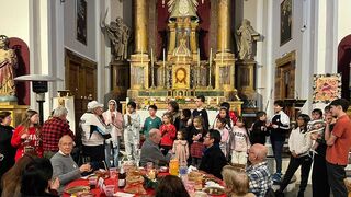 Cena solidaria en Sant'Egidio