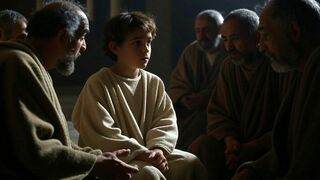 Jesús, en el templo, según la IA