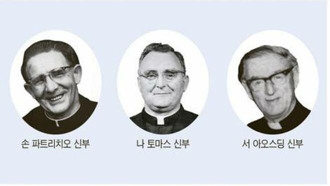 Tres misioneros de San Columbano entre los “héroes de la independencia” de Corea