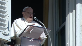 Francisco, durante el Angelus