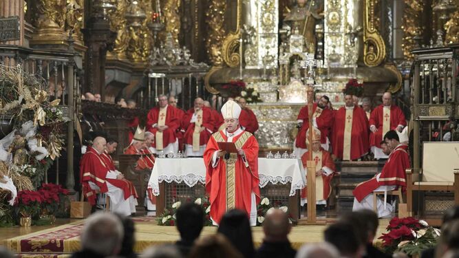 Monseñor Francisco Prieto. Ofrenda al Apóstol Santiago