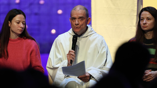 El hermano Mathew, en el Encuentro Europeo de Jóvenes en Tallín