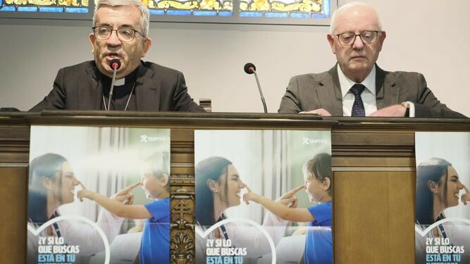 Argüello el día que anunció que el importe de las colectas iría para los afectados por la dana